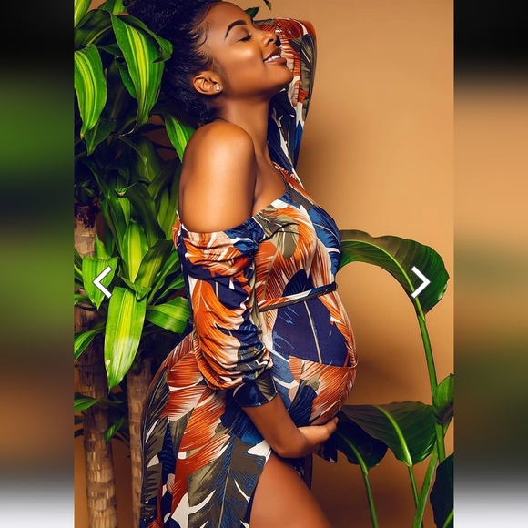 Fashion Nova Curve Night Moves Off-Shoulder Romper Maxi Dress Olive Combo Size L - Picture 4 of 16